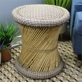 thumbnail image 2 of Natural Geo Moray Accent Stool (Set of 2) - Jute Light Brown, 2 of 8