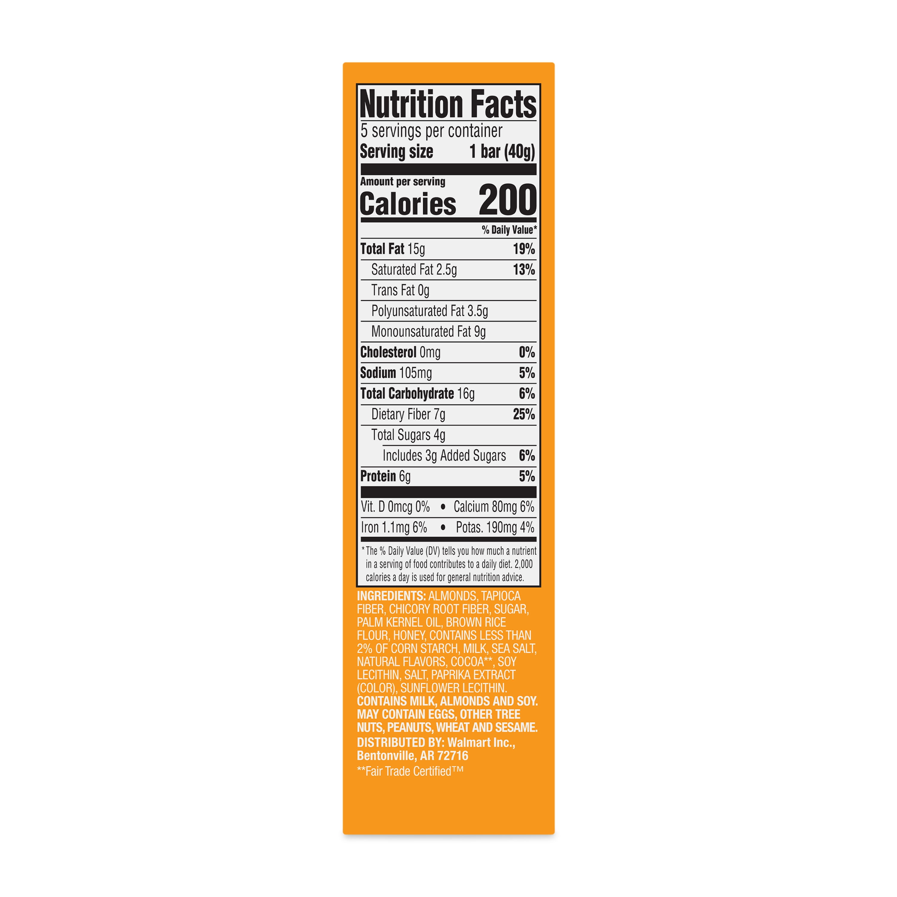 bettergoods Caramel Almond and Sea Salt Nut Bars, 1.4 oz, 5 Count