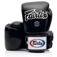 thumbnail image 1 of Guantes de boxeo Fairtex BGV1 para entrenamiento de muay thai, 12 oz, negros, 1 of 4