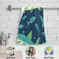 thumbnail image 5 of Yayeee Hand Towels for Bathroom Set of 2 Quick Dry Super Absorbent Soft Hand Shower Towels, 28" x 14", Sharks Pattern, 5 of 8