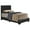 Black, variant on Home Bedroom Furniture Aaron Pink Upholstered Twin Panel Bed