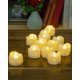 thumbnail image 1 of Ventas promocionales 2 piezas de luces parpadeantes sin llama con pilas de color blanco cálido., 1 of 2