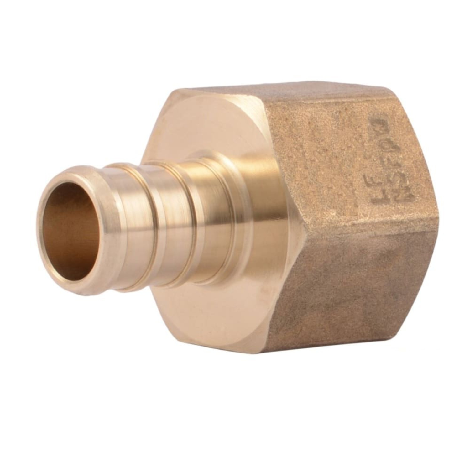 VENTRAL PEX 1/2 x 1/2 Female NPT Threaded Adapter Brass Crimp Fitting