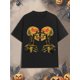 thumbnail image 1 of Camiseta de Halloween - Camiseta de algodón para hombre inspirada en el Y2K con estampado de calavera retro - Casual y elegante, perfecta para Halloween y ropa informal, 1 of 6