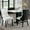 White, Black, variant on JESTOP Upholstered Nailhead Dining Chair Set of 2, Kitchen & Dining Room Chairs, Tufted Dining Chairs