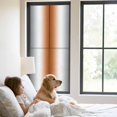 thumbnail image 3 of Gray Orange Window Privacy Film, Modern Gradient Geometric Static Cling UV Sun Blocking Tint Film Heat Control Windows Films for Bedroom Bathroom, Window Stickers 29.5"x78.7", 3 of 8