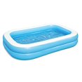 thumbnail image 2 of Bestway 8048355 20 in. x 69 in. x 8.7 ft. 206 gal H2OGO Rectangular Inflatable Pool, Blue, 2 of 8