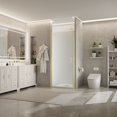 thumbnail image 7 of Frameless Shower Door 34-35"x72" Brush Gold 6mm Water Repellent Glass Handle, 7 of 7