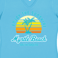 thumbnail image 4 of Inktastic Summer Enjoy the Sunshine Myrtle Beach South Carolina Blue Women's V-Neck T-Shirt, 4 of 5