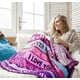 thumbnail image 4 of LHSHID Mom Blankets from Daughter My Amazing Mom Blanket for Mother with Many Moved Words Thanksgiving Christmas Bday Mothers Day Presents for Mom Throw Blanket 60x80in, 4 of 6