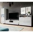 thumbnail image 2 of Paris Set TV-SB-BK Modern Wall Unit Entertainment Center - White, 2 of 4