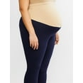 thumbnail image 3 of Motherhood Maternity Plus Size Essential Stretch Secret Fit Belly Maternity Leggings, 3 of 27