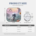 thumbnail image 3 of Picia Mist Sunflower Skull 2 Piece Car Windshield Sun Shade Foldable | Foldable Sun Shield for Front Window Blocks UV Rays and Keeps Your Vehicle Cool-Small, 3 of 7