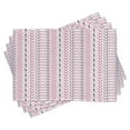 thumbnail image 1 of Ambesonne Trippy Place Mats Set of 4, Folk Like Flowers Circles, Standard Size, Pink Purple, 1 of 6