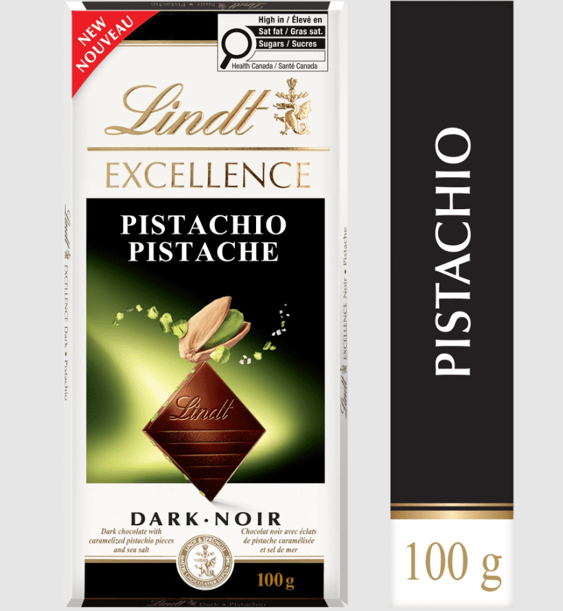 Lindt EXCELLENCE Pistachio Dark Chocolate Bar, 12 Pack, 3.5 oz