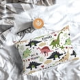 thumbnail image 5 of Yiaed Cute Dinosaurs Print Brushed Microfiber Envelope Pillowcases, Standard,Envelope Closure Pillow Cases(No pillow core)-16"x24", 5 of 6