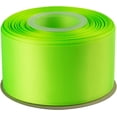thumbnail image 1 of GFDYREE 2" Inch Double Faced Satin Ribbon Key Lime Solid Polyester Craft Ribbon - 25 Yards Perfect for Gift Wrapping, Crafts, Wreath, Wedding Party Ceremony Decoration, Floral Arrangement, S, 1 of 7