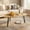 Natural, variant on Manxile Modern White Coffee Table for Small Spaces, Triangle Coffee Table for Living Room,Home Office, Rustic White