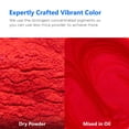 thumbnail image 2 of Rolio Premium Mica Powder - Scarlet (50G / 1.76oz) - 1 Jar of Red Pigment Powder for Epoxy Resin, Dye, Soap Making, Nail Polish, Paint, Candle Making, Bath Bombs, Slime, 2 of 7