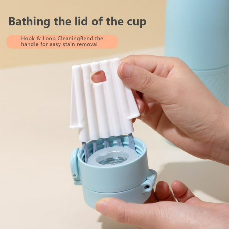 1111Fourone Cup Lid Brush Foldable Hanging Hole Bendable Milk
