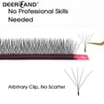 thumbnail image 2 of Pestañas DEERCAND 5D En Forma De W Extendidas Suaves Y Cómodas Personales Rizadas Postizas C/D, 2 of 3