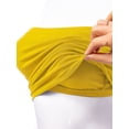thumbnail image 4 of FashionMille Women Strapless Slim Fit Tube Top Elastic Band Double Layered Casual Bandeau Sexy Bra Top, 4 of 6