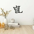 thumbnail image 3 of GUANGHONG Metal Butterfly Sign Butterfly Letter Sign Letter Monogram Sign Metal Monogram Letter Sign Room Decoration Butterfly Sign Gift, 3 of 3