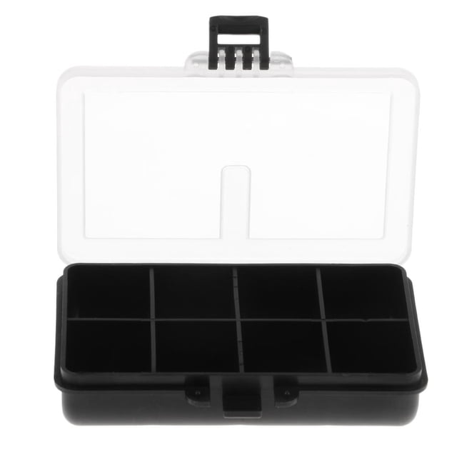 8 Compartimentos, Impermeable, Visible, Plástico, , Señuelo De Pesca, Anzuelos De Cebo, Caja De Almacenamiento De Accesorios De Pesca, Est Cola Caja de señuelos de pesca