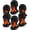 6 Pack Fleece Ski Mask - Black, variant on Winter Balaclava Face Mask, Thermal Fleece Lined Cold Weather Mask, Wind Resistant Full Face Cover for Men & Women, Black