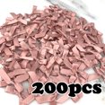 thumbnail image 1 of (200 unids/pack) lazos de cinta rosa fresco tamaño pequeño lazo de cinta de satén flor artesanía decoración trabajo hecho a mano decoración de fiesta DIY, 1 of 5