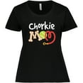 thumbnail image 3 of Inktastic Chorkie Mom Chihuahua Yorkie Women's Plus Size T-Shirt, 3 of 5