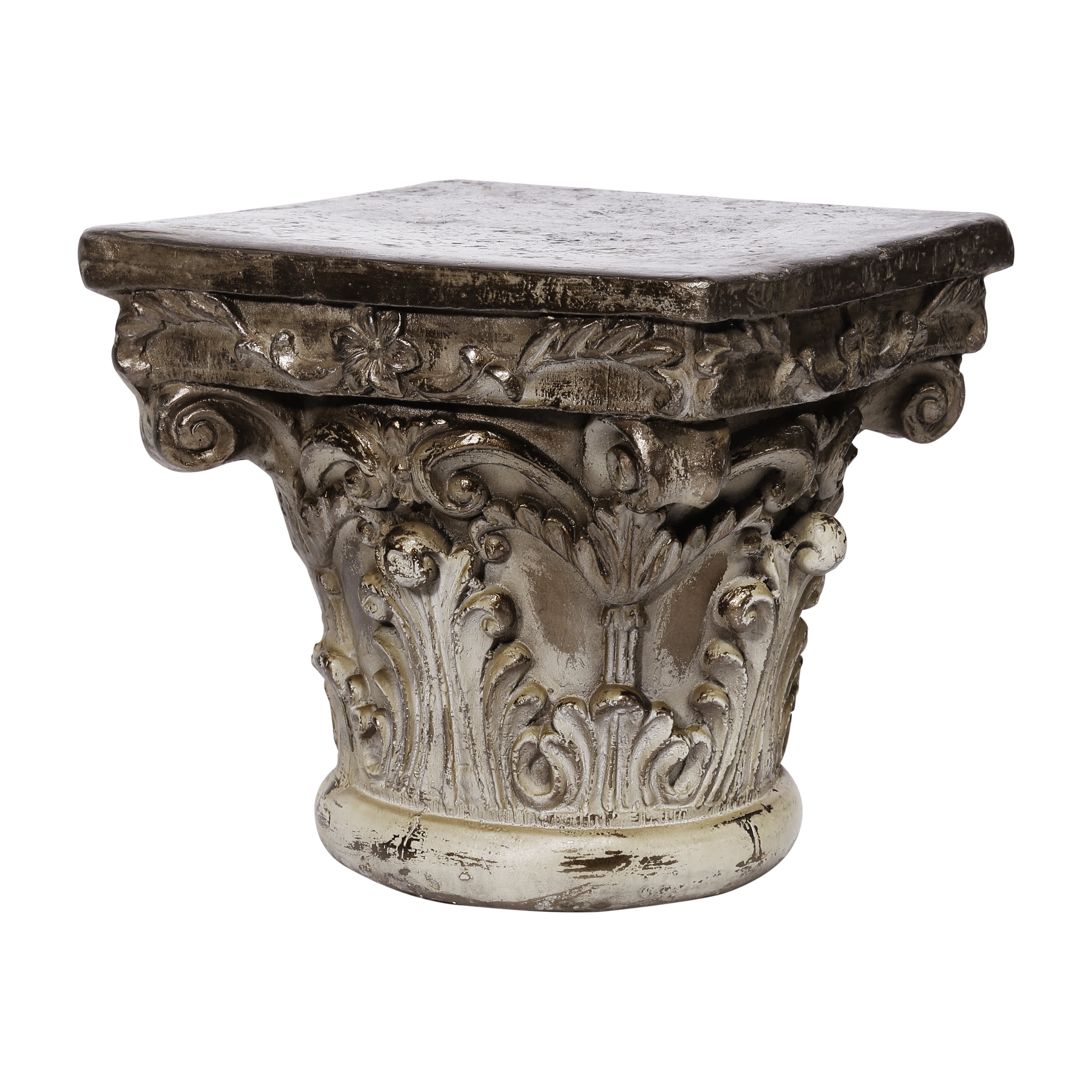 A&B Home Pedestal Top Plant Stand, Bronze by A&B Home
