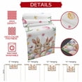 thumbnail image 5 of Spring Bunny Easter Table Runner 90 Inches Long,Floral Botanical Colorful Eggs Cotton Linen Table Runners Dresser Scarves,Decorative Tabletop Scarf Furniture Cover for Home Dinner Party 13"x90", 5 of 8