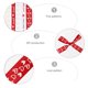 thumbnail image 2 of KAKOWELY 5 rollos de cintas para envolver regalos de San Valentín, cintas estampadas para decoración de bodas, 2 of 4