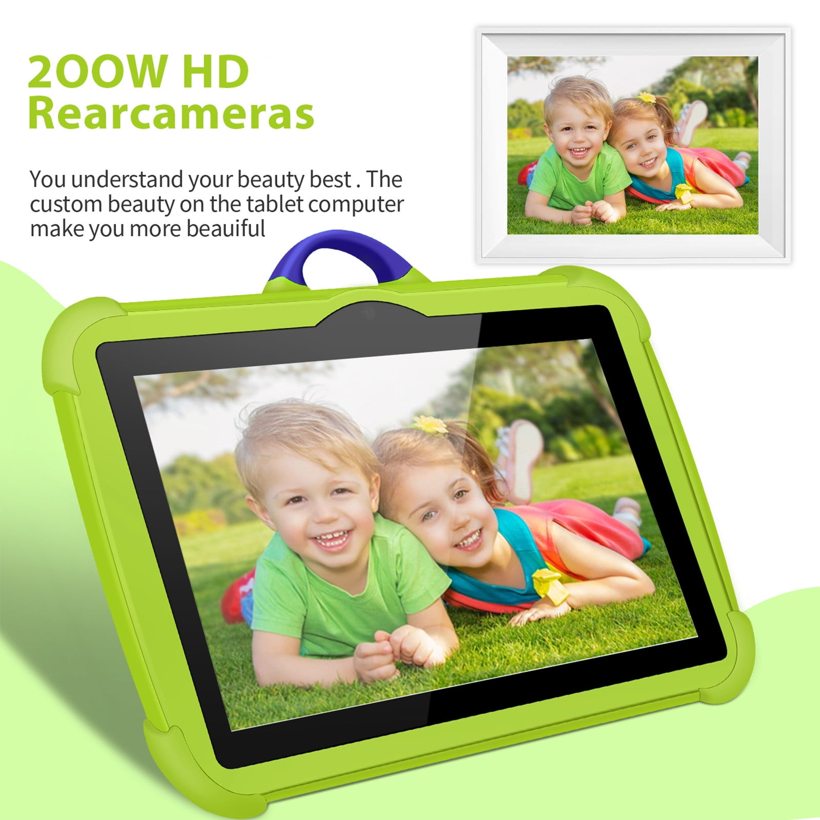 taicans 7-inch Children's Tablets Computer WiFi Bluetooth android Tablets Children's Early Education Learning Machine Parent-child Gift Machine Built-in Cameras
