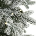 thumbnail image 3 of Home Heritage Overlight 7.5 Foot Flocked Prelit Artificial Christmas Tree, 3 of 11