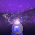 thumbnail image 2 of Reloj Despertador Con Proyección De Estrellas Para Niños Blanco detalles azul, 2 of 5