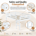 thumbnail image 5 of Miniyam Full Loft Bed for Kids, Solid Wood Frame with Ladder and Guardrails, Space-Saving Design, White, 5 of 7
