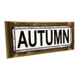 thumbnail image 1 of Framed, Outdoor Autumn 4"x12" Metal Sign, Wall Décor for Seasonal and Holidays, 1 of 4