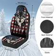 thumbnail image 7 of Uorisanigo Car Seat Covers 2 PCS Plush Front Seat Covers USA Flag Wolf Automotive Vehicle Seats Cover for Cars Interior, Universal Fit for Cars, Sedans, Trucks, SUVs, 7 of 7