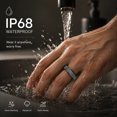 thumbnail image 4 of Wrongduck Fitness Tracking Ring with Stainless Steel Matte Finish, IP68 Waterproof Design, Sleep and Activity Tracking Ring with Magnetic Charging Cable, 4 of 7
