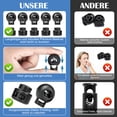 thumbnail image 3 of Toggle en Plastique à Ressort pour Cordon Élastique, Verrous de Cordon en Forme de Boule Ronde pour Assurer une Performance Robuste et Durable pour Bagages, Fixation Coulissante, et Grand Gamme d'Utilisations, 3 of 7