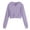 Purple-XhYZF, variant on RFQWOVSR Girls Crop Zip Up Hoodie Soft Comfortable with Pocket Casual Jacket 5-6 Years