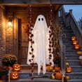 thumbnail image 4 of Halloween Decorations Outdoor 5Ft Pre-Assembled Hanging Swing Ghost With Lights Spooky Hanging Ghosts for Porch Yard Tree Party, 4 of 7