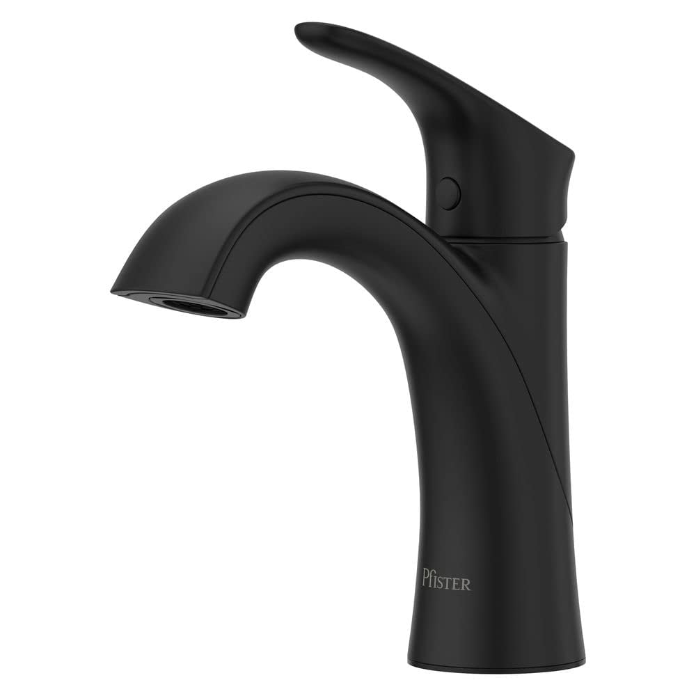 Pfister LG42-WR0B Lg42-Wr0 Weller 1.2 GPM Single Hole Bathroom Faucet, Black
