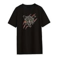 thumbnail image 4 of Camiseta de manga corta para mujer, Top de moda, ropa informal, ropa para mochila, XL, 4 of 8