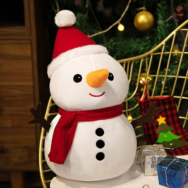 Muñeco de peluche de dibujos animados para niños, muñeco de nieve de alce, almohada de Animal, regalos de Navidad, decoración de cumpleaños, 23 CM, 40 CM, 50CM
