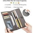 thumbnail image 2 of Wallets for Women Slim Thin Soft Leather RFID Blocking Credit Card Holder Bifold Long Ladies Wallet Clutch, 2 of 7