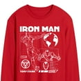 thumbnail image 2 of Marvel Iron Man - Schematic - Men's Long Sleeve Graphic T-Shirt, 2 of 4