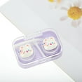 thumbnail image 5 of Unique Bargains 1 Set Contact Lens Case Contact Lens Container Contact Lens Carrier Flower Bunny Pattern 2.6"x1.65"x1.1" Purple, 5 of 5